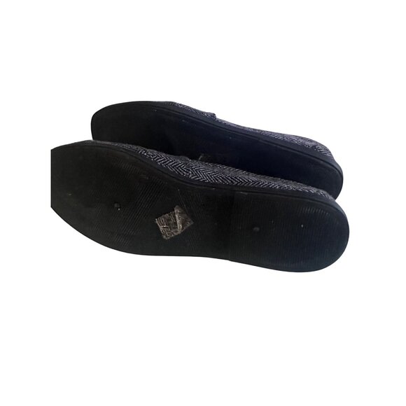 Carolina Bay gray and black herringbone flats loafers size 11 - Picture 5 of 6